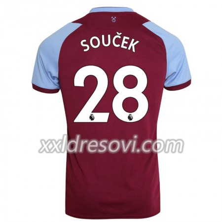 West Ham United Tomas Soucek 28 Domaći Nogometni Dres 2020-2021